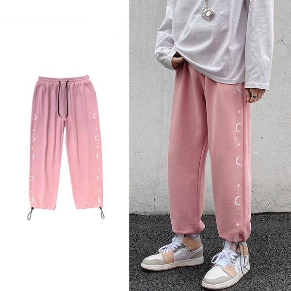 men's pants 2021 spring and summer women cotton trousers men solid elastic waist streetwear baggy casual trendy wild, Black
men's pants 2021 spring and summer women cotton trousers men solid elastic waist streetwear baggy casual trendy wild, Black