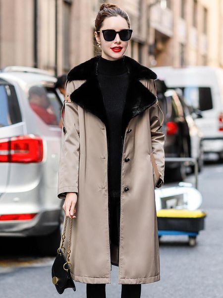 women's fur & faux mink fashion luxury coat thicken warm coats slim jackets for women 2021 female jacket casaco zjt516, Black
women's fur & faux mink fashion luxury coat thicken warm coats slim jackets for women 2021 female jacket casaco zjt516, Black