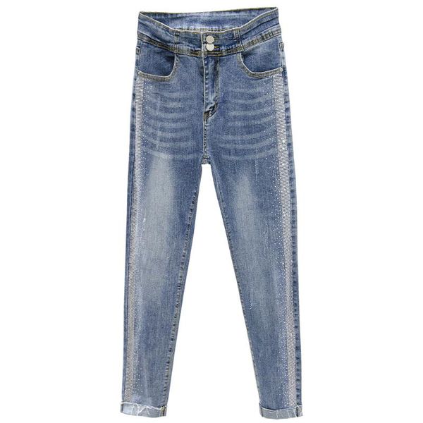 women's jeans good quality plus big size panty women spring winter autumn 2021 feminina thin nail bead pants female a5955, Blue
women's jeans good quality plus big size panty women spring winter autumn 2021 feminina thin nail bead pants female a5955, Blue