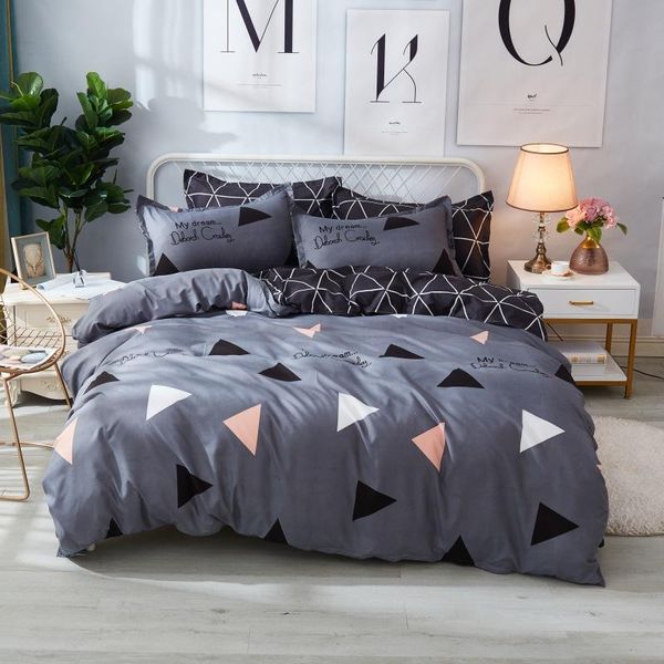 bedding sets home textile simple grey triangle geometric pattern design bed sheet 3/4pcs a/b double-sided soft oceania
bedding sets home textile simple grey triangle geometric pattern design bed sheet 3/4pcs a/b double-sided soft oceania