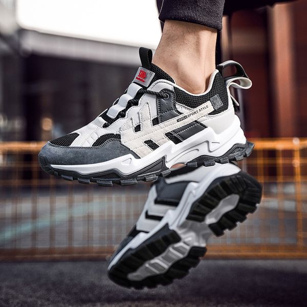 spring and summer men's leather sneakers dad's sho sneaker trendy casual, Black
spring and summer men's leather sneakers dad's sho sneaker trendy casual, Black