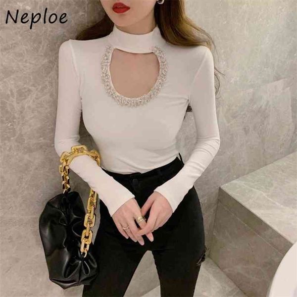 heavy diamond hollow out women t-shirt spring autumn slim fit t shirts office lady fashion chic tee 210422, White
heavy diamond hollow out women t-shirt spring autumn slim fit t shirts office lady fashion chic tee 210422, White