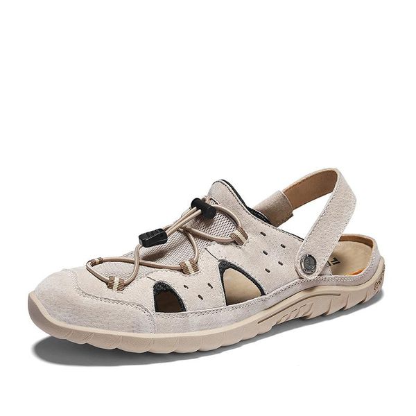 sandals genuine leather men fashion slip on rubber sole covered toe flat casual footwear beach fishernan shoes, Black
sandals genuine leather men fashion slip on rubber sole covered toe flat casual footwear beach fishernan shoes, Black