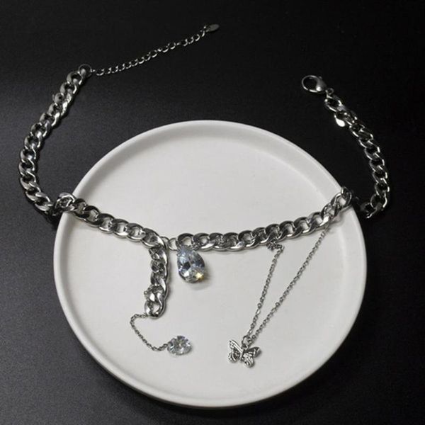 pendant necklaces jewelry trendy water drop butterfly necklace neck decoration women light weight for gifts, Silver
pendant necklaces jewelry trendy water drop butterfly necklace neck decoration women light weight for gifts, Silver
