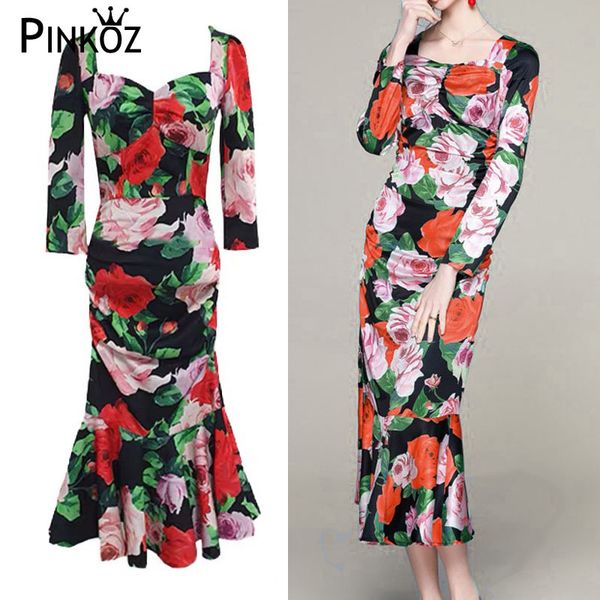 spring summer arrival rose flower square collar long sleeve meirmaid midi dress for women draped party causal dresses 210421, Black;gray
spring summer arrival rose flower square collar long sleeve meirmaid midi dress for women draped party causal dresses 210421, Black;gray