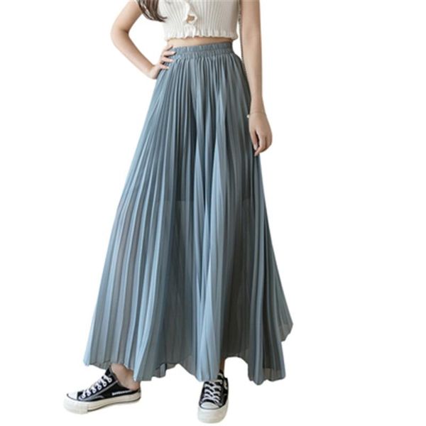 women's pants & capris 2021 solid color wide leg women pleated elastic high waist loose trousers summer casual flowing chiffon, Black;white
women's pants & capris 2021 solid color wide leg women pleated elastic high waist loose trousers summer casual flowing chiffon, Black;white
