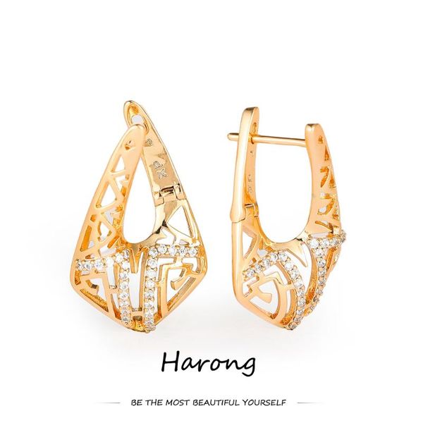 stud luxury geometric hollow copper earring metal quality inlaid crystal woman girls earrings jewelry gift for party wedding, Golden;silver
stud luxury geometric hollow copper earring metal quality inlaid crystal woman girls earrings jewelry gift for party wedding, Golden;silver