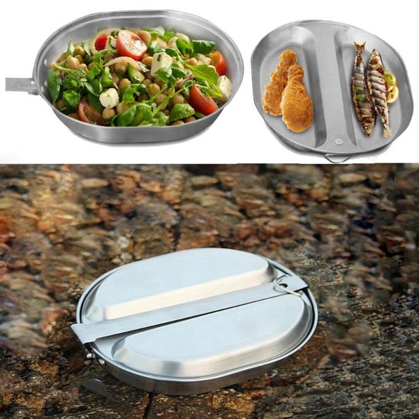 dinnerware sets foldable camping mess kit outdoor travel cookware military cooking pan box metal quick clean
dinnerware sets foldable camping mess kit outdoor travel cookware military cooking pan box metal quick clean