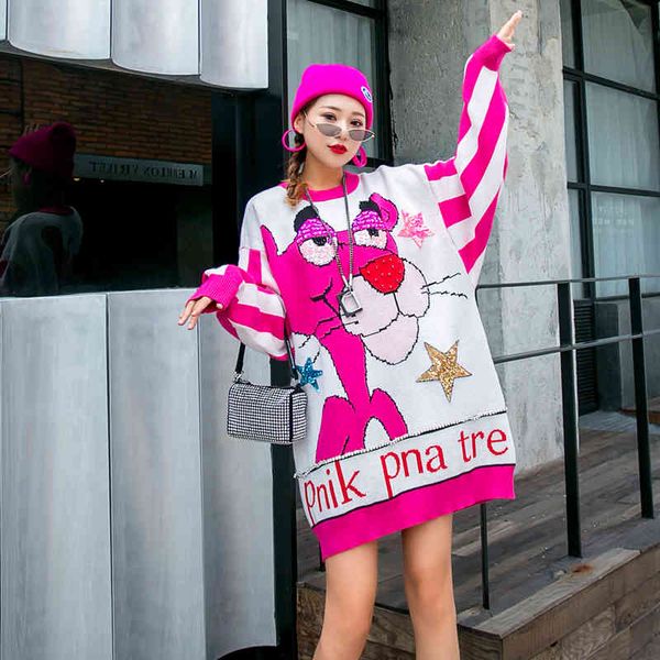 sweaters women's sweater european station street hip-hop harajuku retro powder heavy industry sequins beaded outer wear knitted, White;black
sweaters women's sweater european station street hip-hop harajuku retro powder heavy industry sequins beaded outer wear knitted, White;black