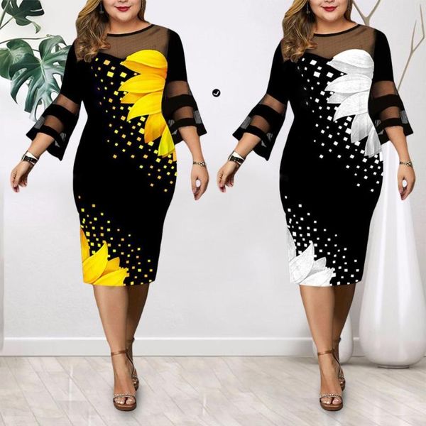 casual dresses women dress digital print mesh patchwork elegant flare sleeve mid-calf bodycon summer party robe femme, Black;gray
casual dresses women dress digital print mesh patchwork elegant flare sleeve mid-calf bodycon summer party robe femme, Black;gray