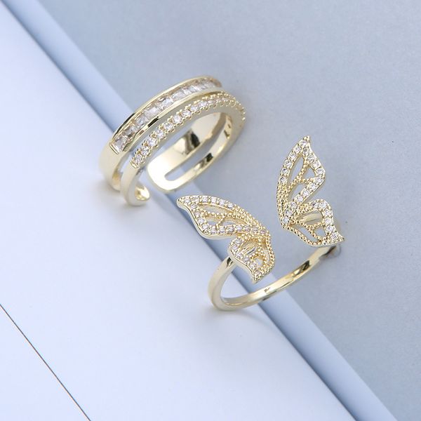 sparkle zircon butterfly with adjustable opening and hollow out exquisite court style advanced ring, Silver
sparkle zircon butterfly with adjustable opening and hollow out exquisite court style advanced ring, Silver