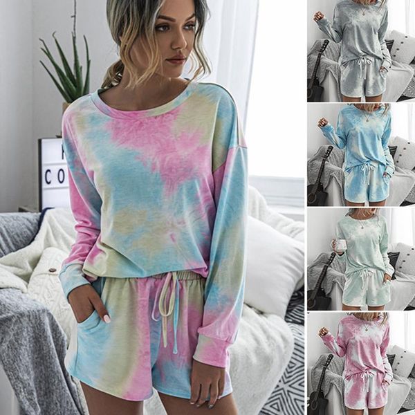 women's tracksuits casual tie-dye suits women loose long sleeve elastic waist homewear sleepwear, Gray
women's tracksuits casual tie-dye suits women loose long sleeve elastic waist homewear sleepwear, Gray