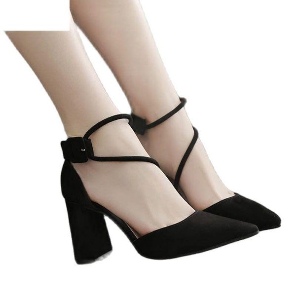 sandals women's shoes and summer thick heels high sharp stilettos nightclub fashion buckle, Black
sandals women's shoes and summer thick heels high sharp stilettos nightclub fashion buckle, Black