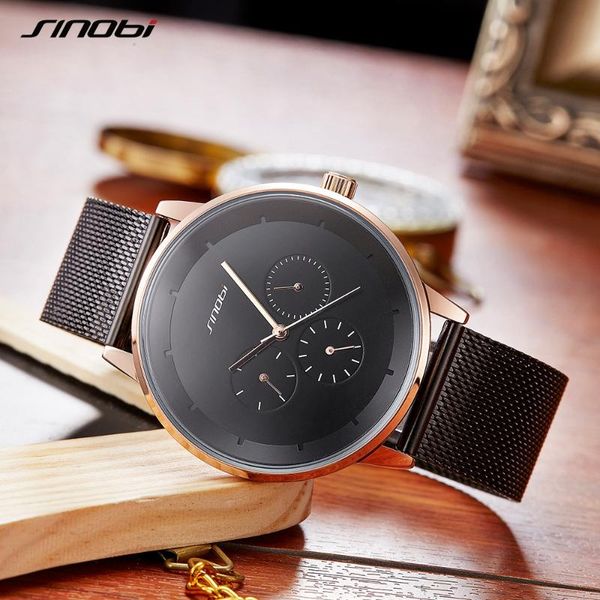 wristwatches sinobi business men watches alloy slim mesh strap fashion quartz casual week clock calendar watch, Slivery;brown
wristwatches sinobi business men watches alloy slim mesh strap fashion quartz casual week clock calendar watch, Slivery;brown