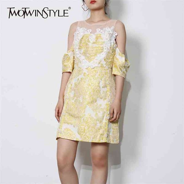 elegant patchwork lace dress for women slash neck short sleeve high waist slim dresses female fashion clothing 210520, Black;gray
elegant patchwork lace dress for women slash neck short sleeve high waist slim dresses female fashion clothing 210520, Black;gray
