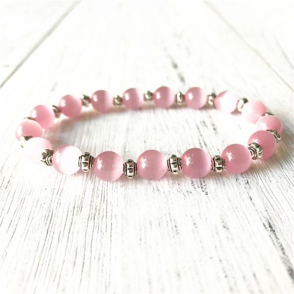charm bracelets bright beads jewelry metal bead and pink cat's eye bracelet wrist healing stone gift for men or women yoga, Golden;silver
charm bracelets bright beads jewelry metal bead and pink cat's eye bracelet wrist healing stone gift for men or women yoga, Golden;silver