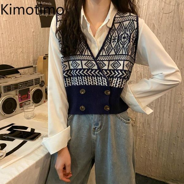 women's vests kimotimo cropped sweater vest women sleeveless vintage indie folk geometric v neck elegant harajuku chic korean, Black;white
women's vests kimotimo cropped sweater vest women sleeveless vintage indie folk geometric v neck elegant harajuku chic korean, Black;white