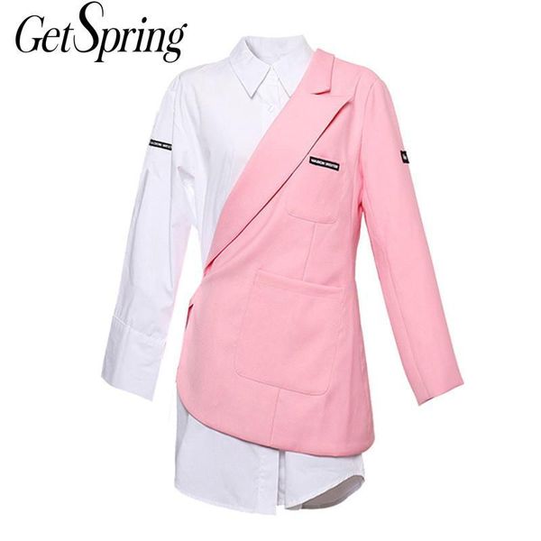 getspring women suit blazer asymmetry pink blazers and jackets irregular vintage casual womens long sleeve 2021 women's suits &, White;black
getspring women suit blazer asymmetry pink blazers and jackets irregular vintage casual womens long sleeve 2021 women's suits &, White;black