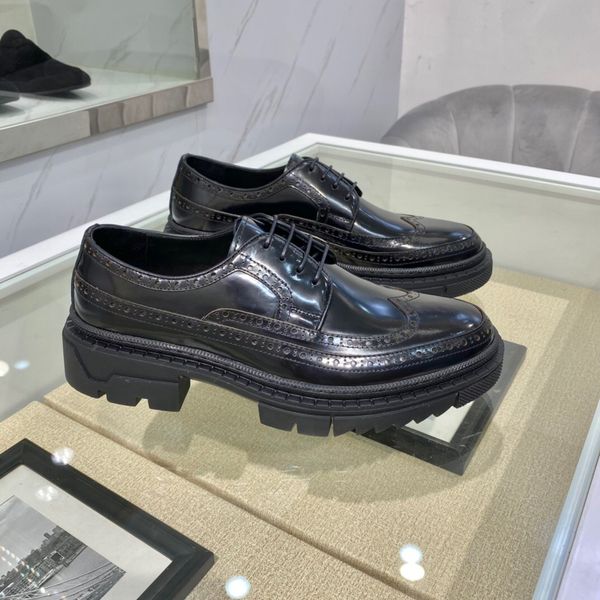 men's dress shoes fashion groom wedding oxfords 2022 men brand formal platform flats business casual loafers size 38-45, Black
men's dress shoes fashion groom wedding oxfords 2022 men brand formal platform flats business casual loafers size 38-45, Black