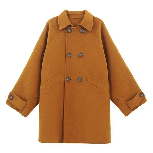 women's wool & blends autumn and winter korean version of loose versatile temperament in the long small woolen coat sweet beauty trend, Black
women's wool & blends autumn and winter korean version of loose versatile temperament in the long small woolen coat sweet beauty trend, Black