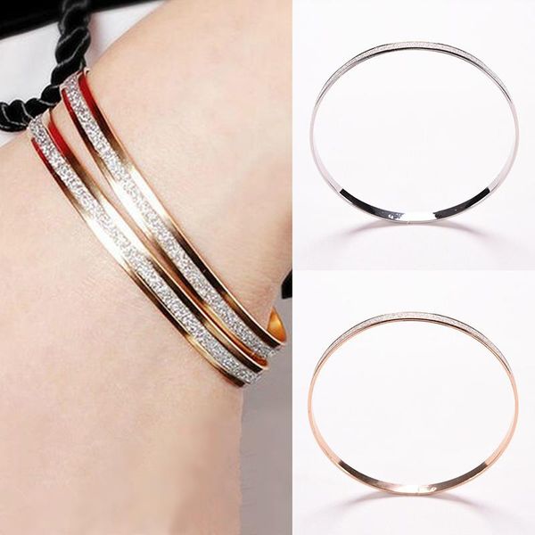 bangle classic rose gold fashion punk luxury bangles grind arenaceous frosted bracelets for netural couple cool jewelry, Black
bangle classic rose gold fashion punk luxury bangles grind arenaceous frosted bracelets for netural couple cool jewelry, Black