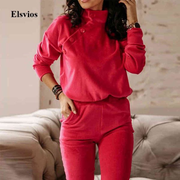 women's tracksuits 2 piece sets women outfit elegant turtleneck sweatshirt and long pants tracksuit fashion button autumn cas, Gray
women's tracksuits 2 piece sets women outfit elegant turtleneck sweatshirt and long pants tracksuit fashion button autumn cas, Gray