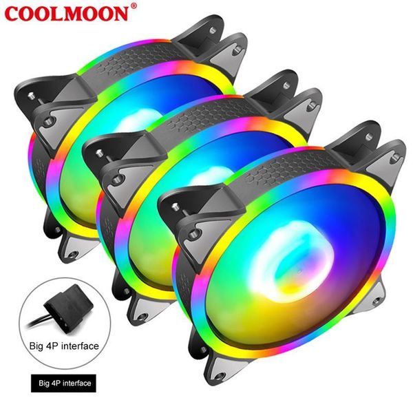 fans & coolings coolmoon cooling fan dc 12v large 4 pin mute rgb light case cpu power cooler heatsink radiator for deskpc
fans & coolings coolmoon cooling fan dc 12v large 4 pin mute rgb light case cpu power cooler heatsink radiator for deskpc