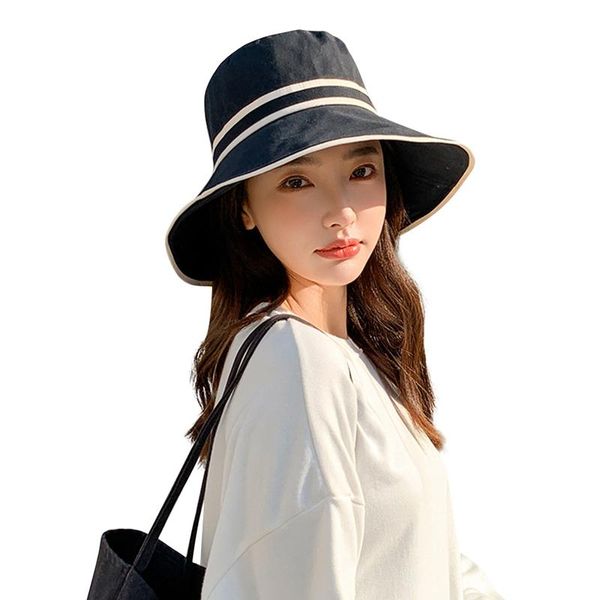 wide brim hats women summer casual big cotton hat floppy beach sun foldable cap, Blue;gray
wide brim hats women summer casual big cotton hat floppy beach sun foldable cap, Blue;gray