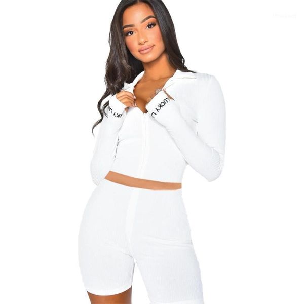 women's tracksuits dpsde 2021 fashion girl style sets long sleeve lapel zipper elastic short pants letters 3 color two piece, Gray
women's tracksuits dpsde 2021 fashion girl style sets long sleeve lapel zipper elastic short pants letters 3 color two piece, Gray