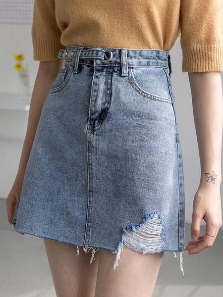 skirts werueruyu women's skirt casual fashion 2021 woman high waist stretch denim with holes, Black
skirts werueruyu women's skirt casual fashion 2021 woman high waist stretch denim with holes, Black