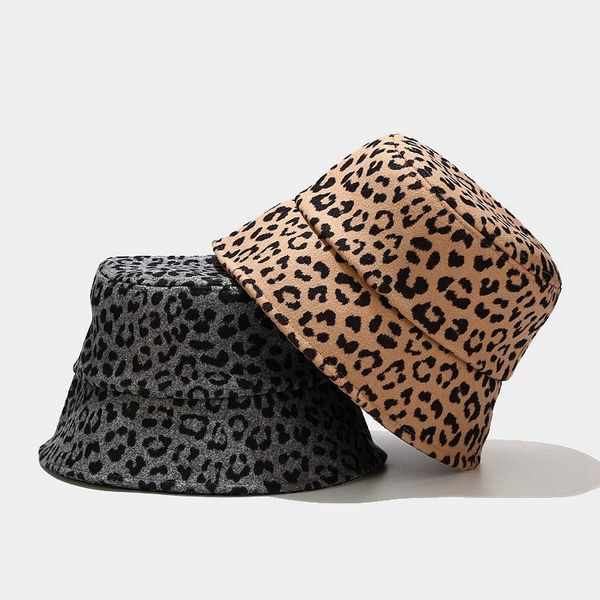 wide brim hats autumn winter women's bucket leopard print female casual outdoor keep warm caps design, Blue;gray
wide brim hats autumn winter women's bucket leopard print female casual outdoor keep warm caps design, Blue;gray