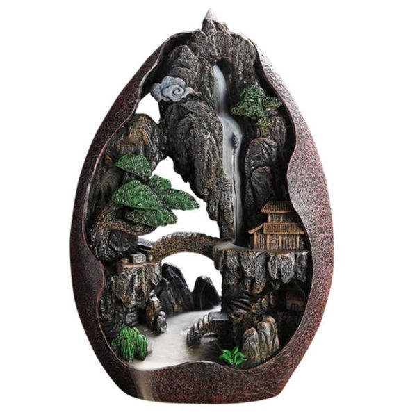 fragrance lamps lofty mountains and flowing water backflow incense burner smoke waterfall sticks holder 20 pcs cones
fragrance lamps lofty mountains and flowing water backflow incense burner smoke waterfall sticks holder 20 pcs cones