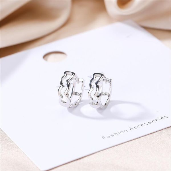 hoop & huggie s925 sterling silver hollow double-layer wave pattern earrings minimalist errings women 925, Golden;silver
hoop & huggie s925 sterling silver hollow double-layer wave pattern earrings minimalist errings women 925, Golden;silver
