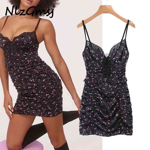 dres floral print sling female lace trim party summer bodycon mini draped vestido 04 210628, Black;gray
dres floral print sling female lace trim party summer bodycon mini draped vestido 04 210628, Black;gray