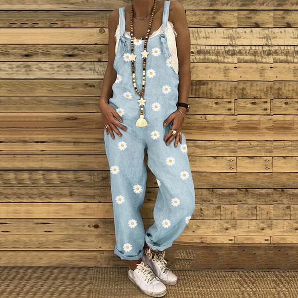 fashion casual sleeveless floral printed women jumpsuits cotton line loose long playsuit knot strap button jumpsuit overalls g3, Black;white
fashion casual sleeveless floral printed women jumpsuits cotton line loose long playsuit knot strap button jumpsuit overalls g3, Black;white