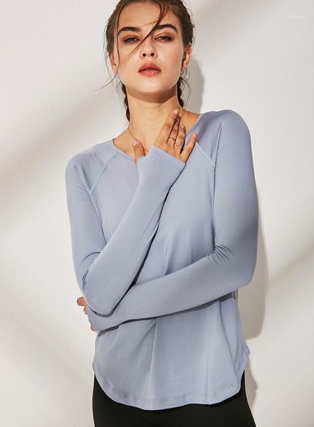 yoga outfit 2021 ladies fitness sports round neck long sleeve breathable quick-drying t-shirt top
yoga outfit 2021 ladies fitness sports round neck long sleeve breathable quick-drying t-shirt top