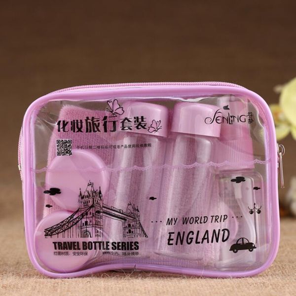9pcs/set mini portable travel bottle refillable bottles makeup face cream empty container with toothbrush comb storage & jars
9pcs/set mini portable travel bottle refillable bottles makeup face cream empty container with toothbrush comb storage & jars