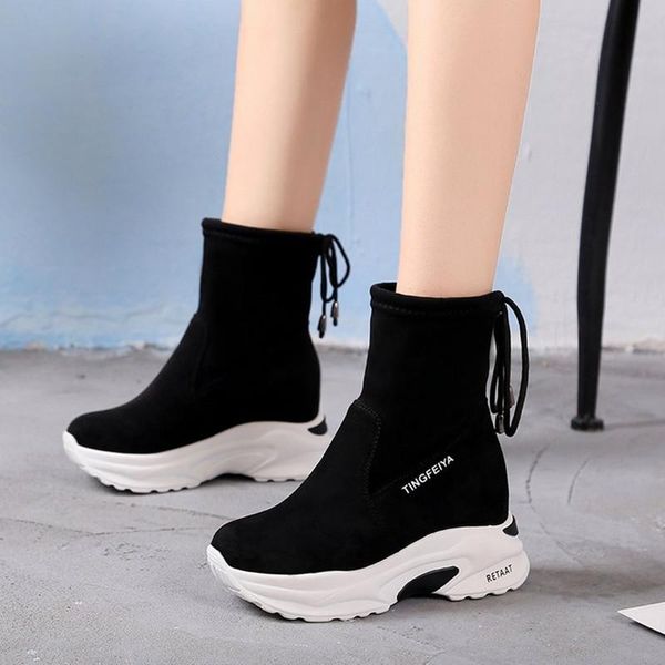 boots 2021 autumn ankle woman casual elevator wedge platform sneakers suede leather breathable short women winter, Black
boots 2021 autumn ankle woman casual elevator wedge platform sneakers suede leather breathable short women winter, Black