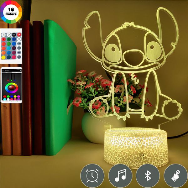 3d table lamp stitch figure night light led projector anime nightlight bluetooth fans kids gift app control l room decoration
3d table lamp stitch figure night light led projector anime nightlight bluetooth fans kids gift app control l room decoration