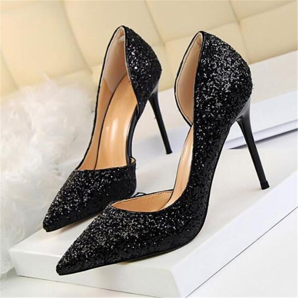 women pumps extrem high heels shoes thin female wedding gold sliver white ladies dress, Black
women pumps extrem high heels shoes thin female wedding gold sliver white ladies dress, Black