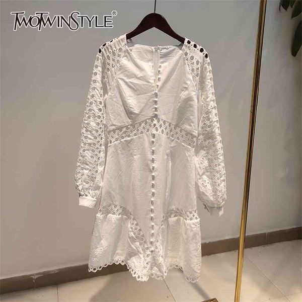 hollow out dress for female v neck long sleeve white midi dresses women fashion clothing autumn 210520, Black;gray
hollow out dress for female v neck long sleeve white midi dresses women fashion clothing autumn 210520, Black;gray
