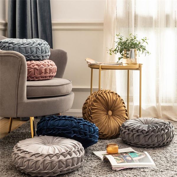 40cm round european luxury velvet throw pillow handmade pleated wheel pumpkin seat cushion cushion/decorative
40cm round european luxury velvet throw pillow handmade pleated wheel pumpkin seat cushion cushion/decorative