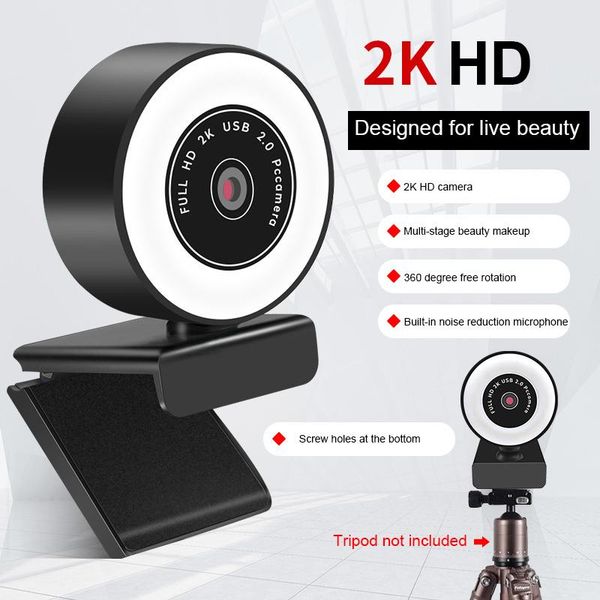 webcams 1pcs computer camera webcam 1080p 2k auto focus hd fill light web cam with microphone led for youtube liv
webcams 1pcs computer camera webcam 1080p 2k auto focus hd fill light web cam with microphone led for youtube liv