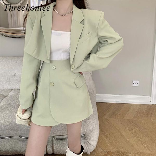 women's suits & blazers woman chic two piece sets 2021 autumn solid turn down collar single button blazer high waist versatile female s, White;black
women's suits & blazers woman chic two piece sets 2021 autumn solid turn down collar single button blazer high waist versatile female s, White;black