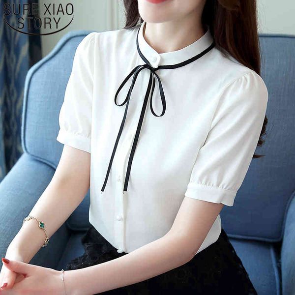 fashion short sleeve standing collar clothing women casual party blouse sweet cute 5245 50 210415, White
fashion short sleeve standing collar clothing women casual party blouse sweet cute 5245 50 210415, White