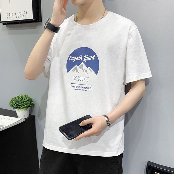 summer casual short sleeve t-shirt korean fashion handsome round neck loose compassionate men's sports t-shirt, White;black
summer casual short sleeve t-shirt korean fashion handsome round neck loose compassionate men's sports t-shirt, White;black