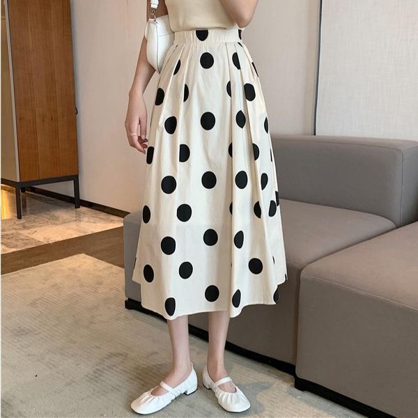 skirts korean summer polk dot skirt women fashion temperament high waist elastic a-line office ladies elegant casual saias, Black
skirts korean summer polk dot skirt women fashion temperament high waist elastic a-line office ladies elegant casual saias, Black
