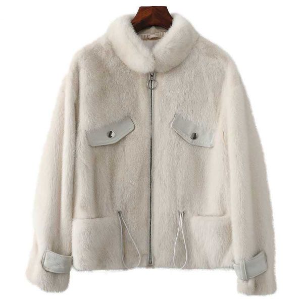 women's fur & faux the 2021 100% true coat fashion warm short v-neck is winter leather jacket, Black
women's fur & faux the 2021 100% true coat fashion warm short v-neck is winter leather jacket, Black