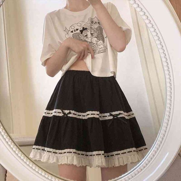 kawaii mini skirts women vintage lace patchwork black lolita skirt summer japanese style soft girl harajuku streetwear
kawaii mini skirts women vintage lace patchwork black lolita skirt summer japanese style soft girl harajuku streetwear