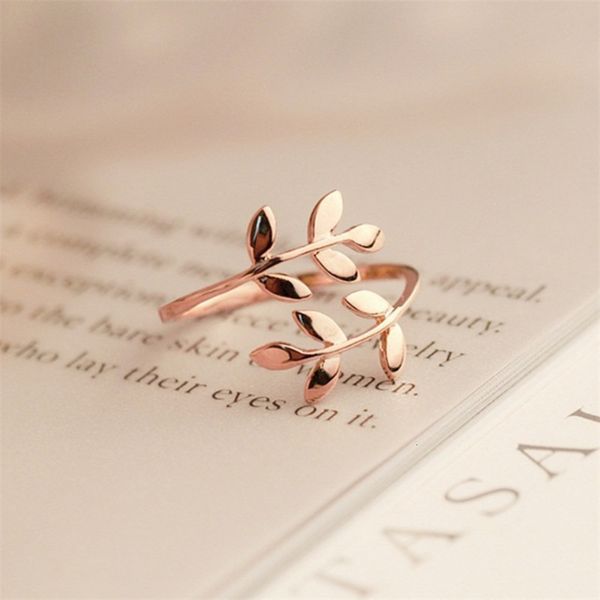exploding opening adjusting leaves rose gold female metal ring accessories, Black
exploding opening adjusting leaves rose gold female metal ring accessories, Black